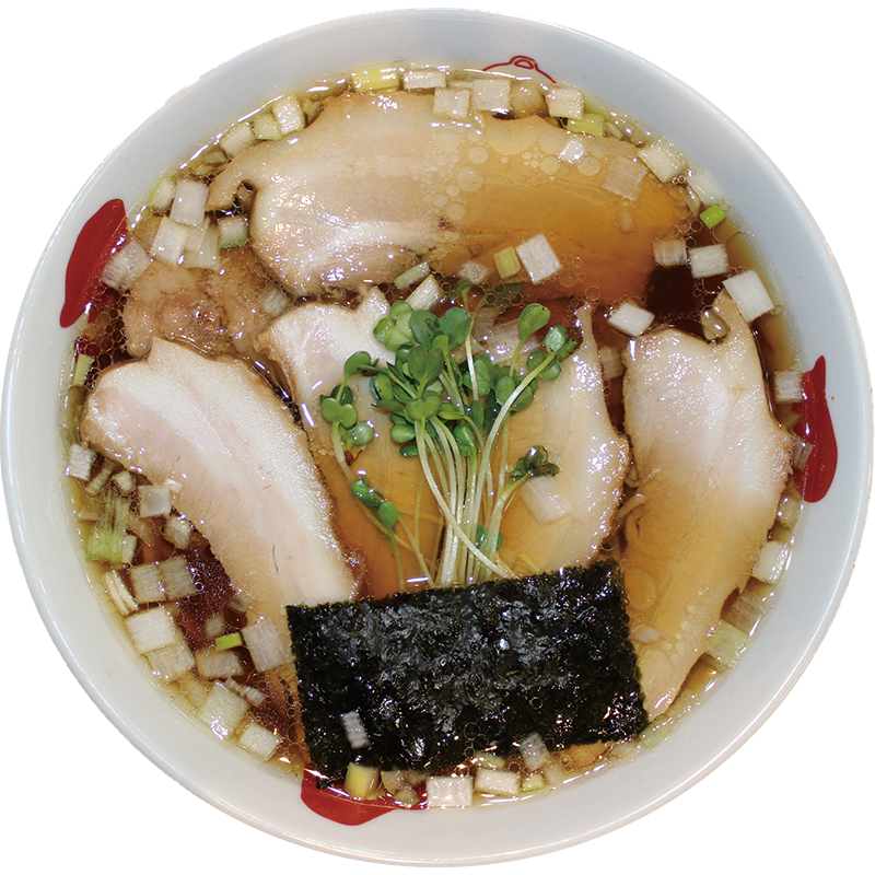 バラ肉そばの写真